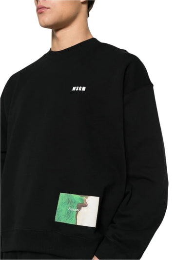 Msgm Sweater Logo Black