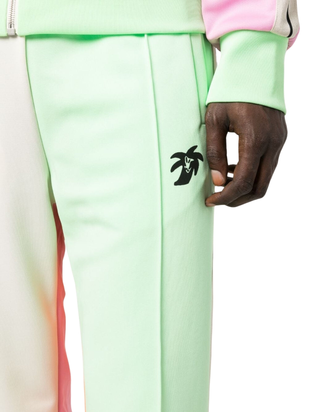 Palm Angels Track Pants Multi Tone Light Green