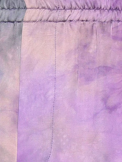 Msgm Shorts Bermuda Tie Dye Purple
