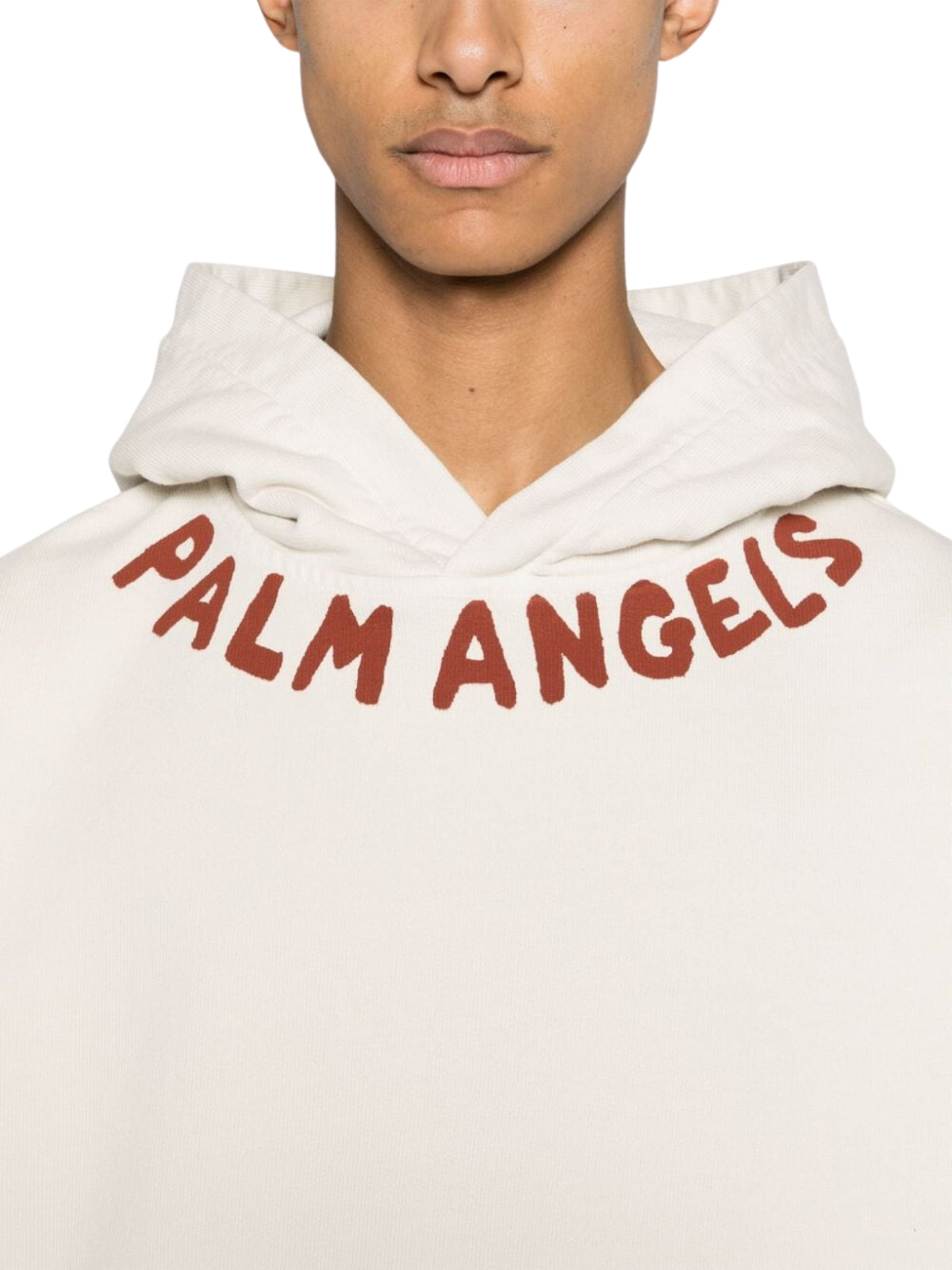 Palm Angels Hoodie Logo Off-White