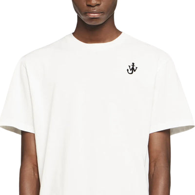 Jw Anderson T-Shirt Anchor Embroidery White