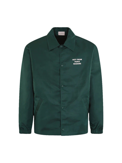 Drole De Monsieur Jacket Slogan Dark Green