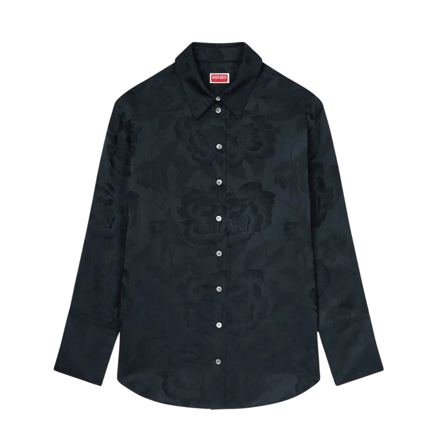 Kenzo Shirt Allover Print Black