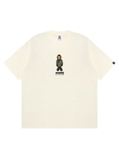 Aape T-Shirt Logo Ivory