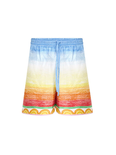 Casablanca Shorts Crayon Tennis Player Multi Colour