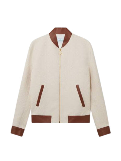 Casablanca Jacket Souvenir White-Brown