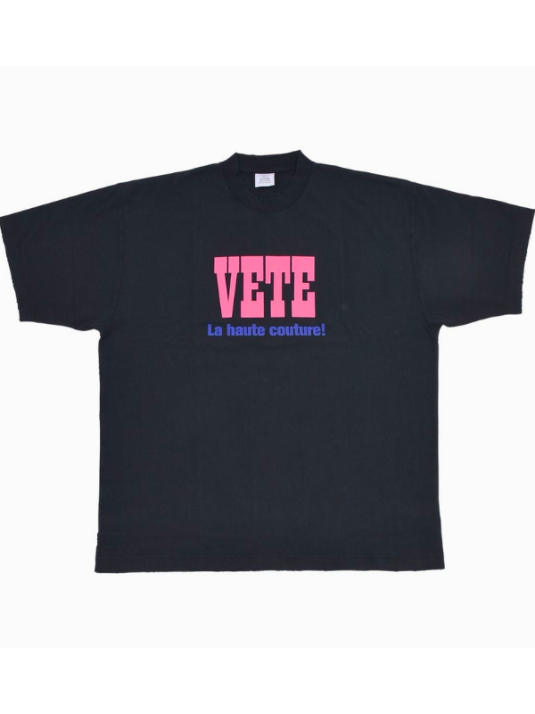 Vetements T-Shirt Vete Logo Pink-Black