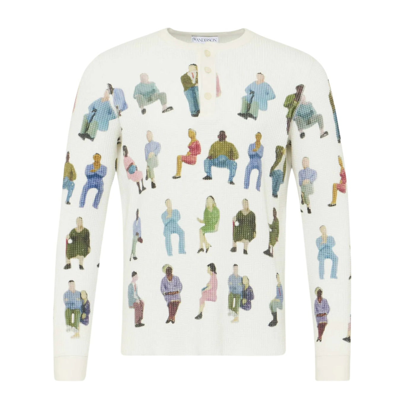 Jw Anderson Sweater Allover Print White