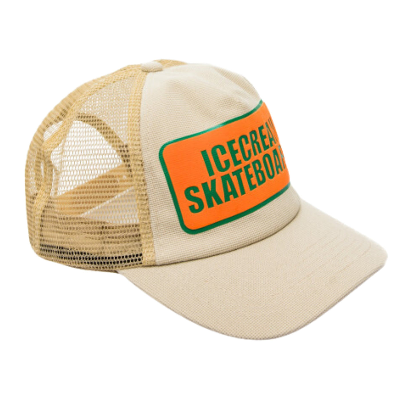 Ice-Cream Cap Trucker Skateboards Beige