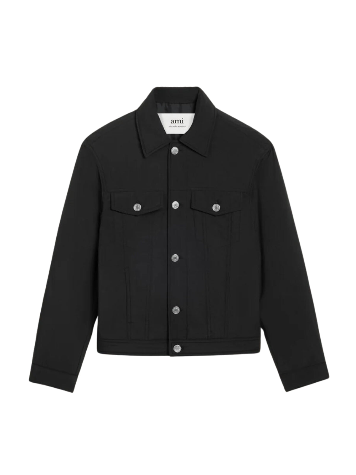 Ami Jacket Padded Trucker Black