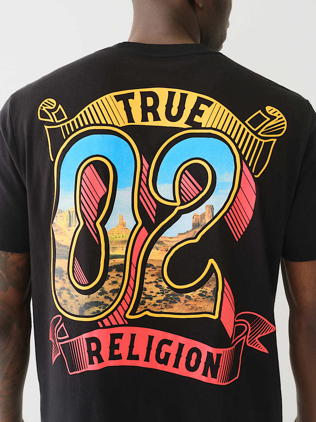 True Religion Canyon T-Shirt Jet Black