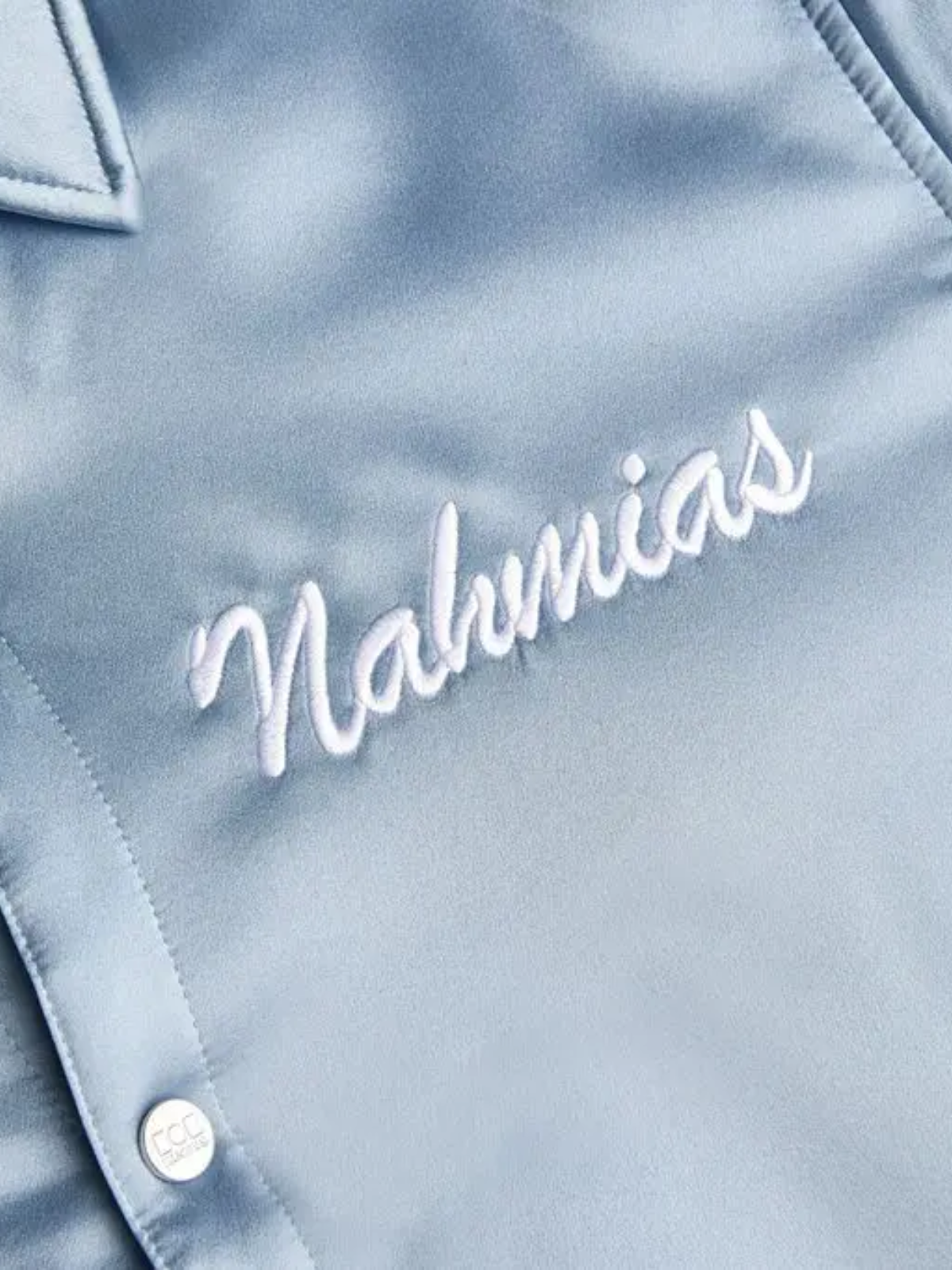 Nahmias Jacket Coach Miracle Academy Silk Dusty Blue