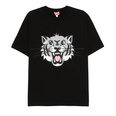 Kenzo T-Shirt Tiger Face Black