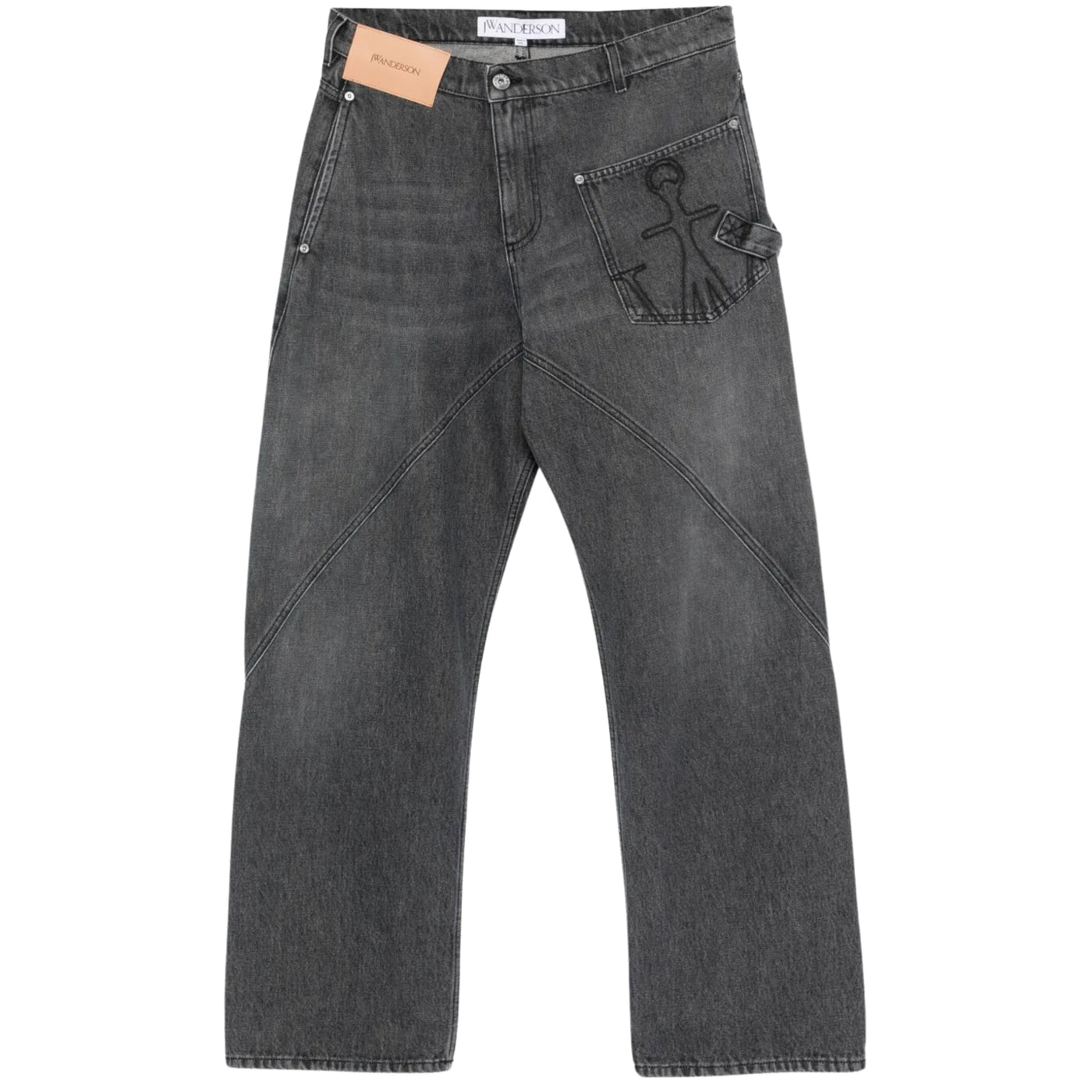 Jw Anderson Jeans Twisted Workwear Grey