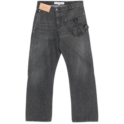 Jw Anderson Jeans Twisted Workwear Grey