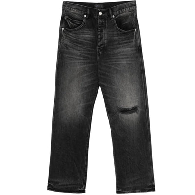 Purple Jeans Boot Cut Rip Black