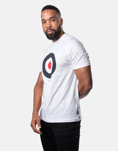 Ben Sherman White Target T-Shirt