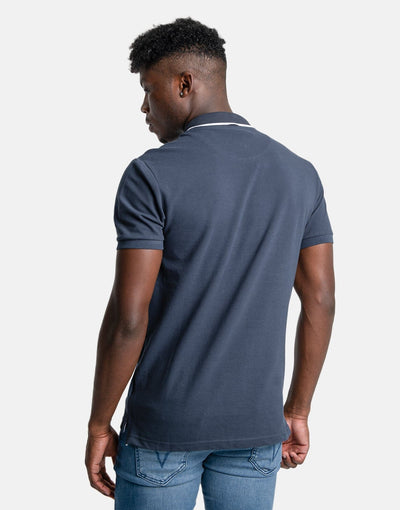 Polo Jacquard Logo White Polo Shirt