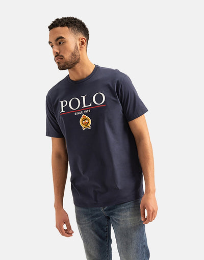Polo Equestrian Bold Logo Blue T-Shirt