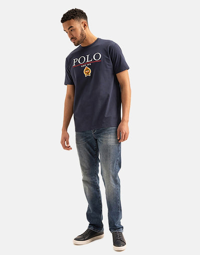 Polo Equestrian Bold Logo Blue T-Shirt