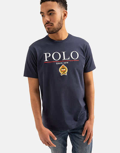 Polo Equestrian Bold Logo Blue T-Shirt