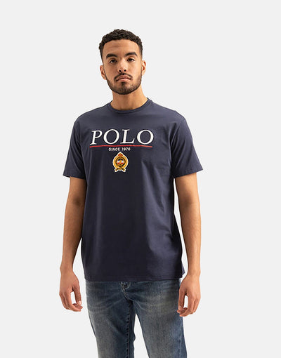 Polo Equestrian Bold Logo Blue T-Shirt