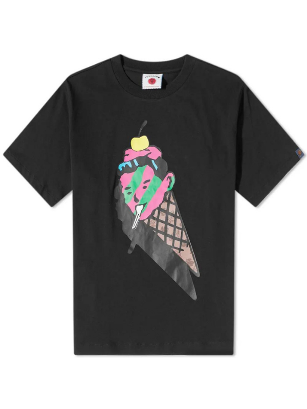 Ice-Cream T-Shirt Cone Colour Black