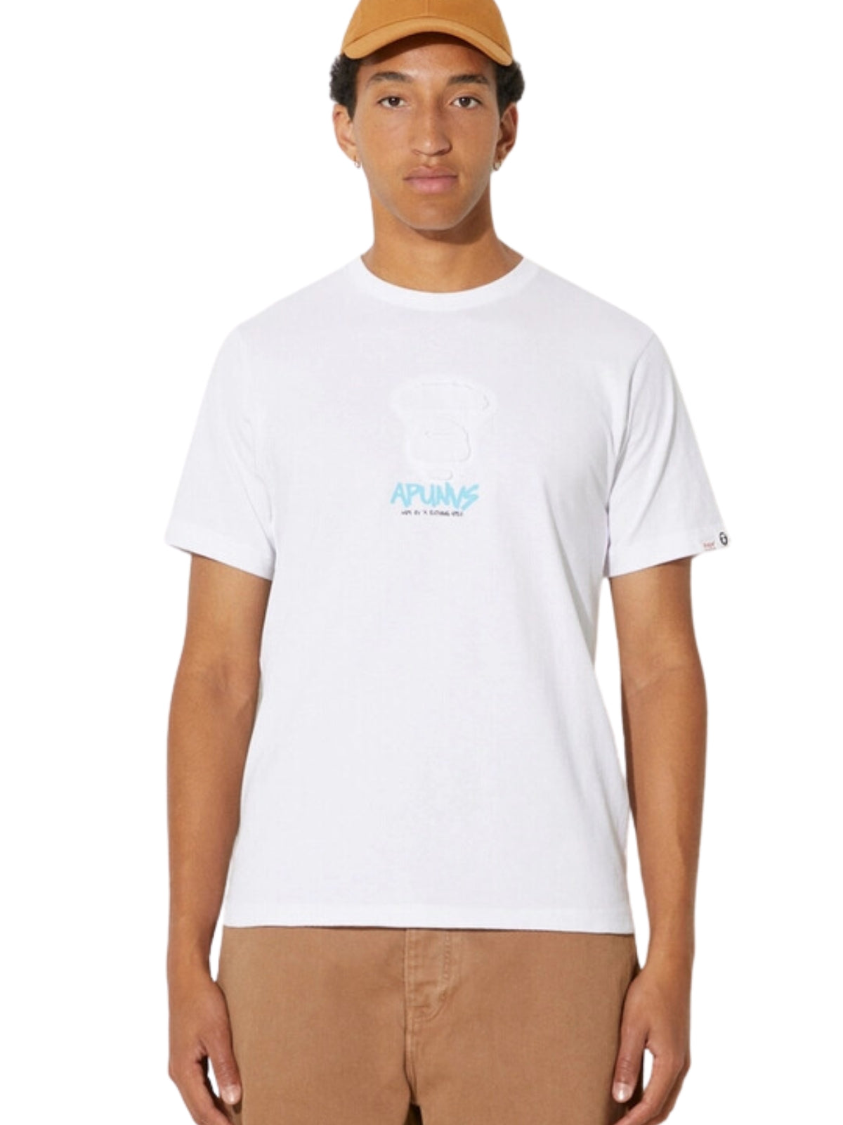 Aape T-Shirt Moonface Logo White