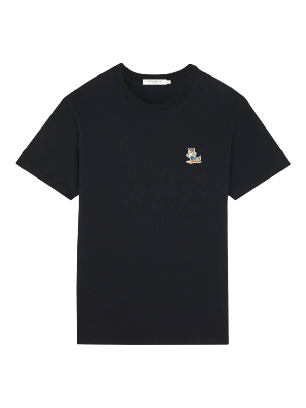 Maison Kitsune Crew Ladies Fox Black