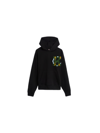 Kenzo Hoodie Embroidered Logo Black