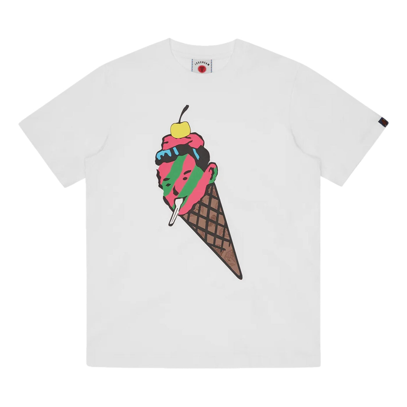 Ice-Cream T-Shirt Cone Man White