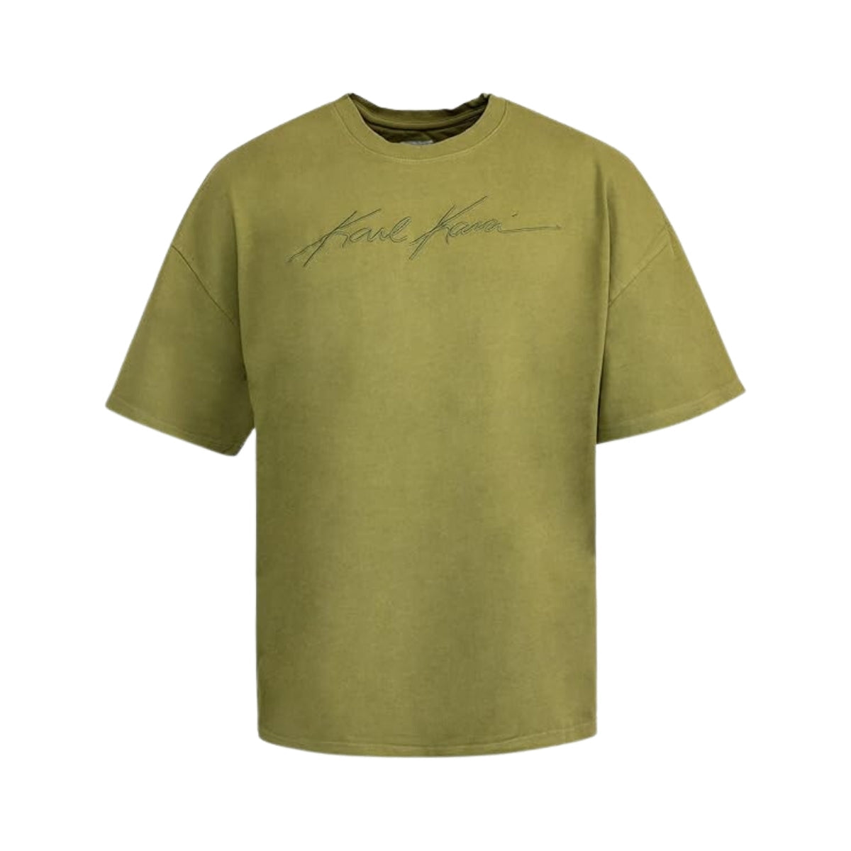 Karl Kani T-Shirt Autograph Boxy Olive