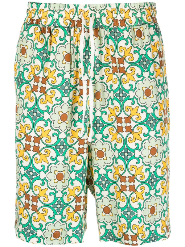 Drole De Monsieur Short Faience  Pattern Green