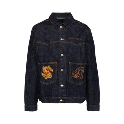 Billionaire Boys Club Jacket Diamonds & Dollars Pocket Logo Indigo