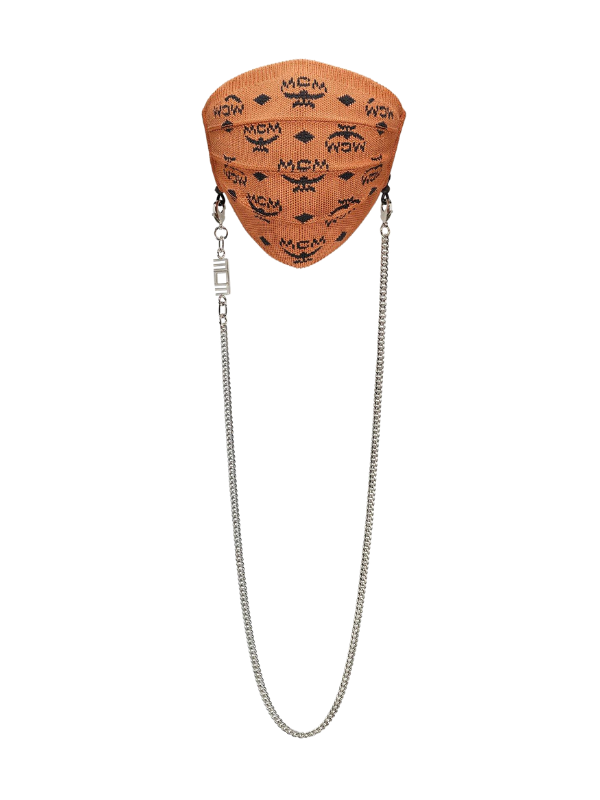 Mcm Mask Logo Cognac
