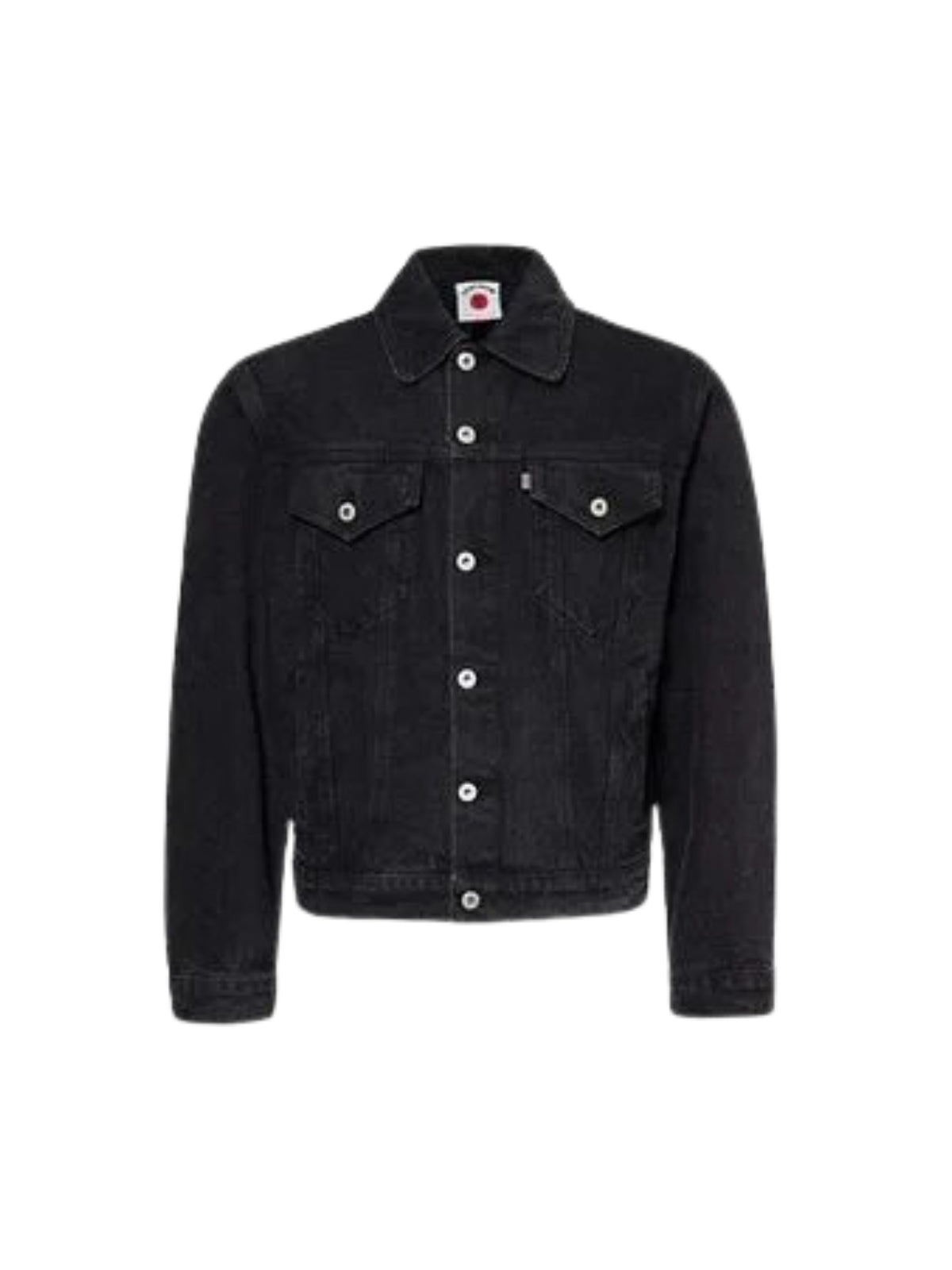 Ice-Cream Jacket Trucker Running Dog Denim Black