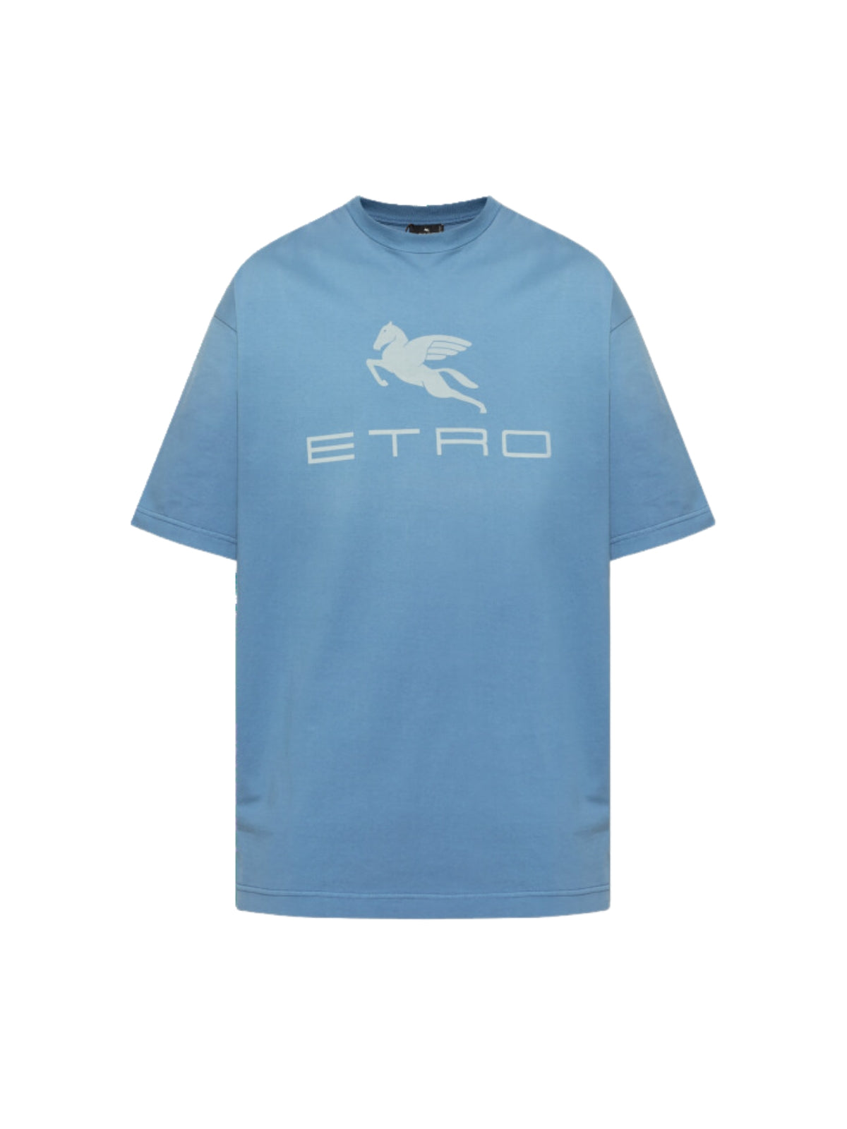 Etro T-Shirt Logo Powder Blue