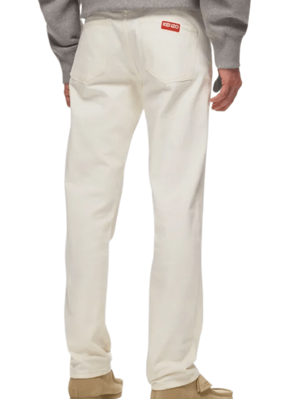 Kenzo Jean Logo White