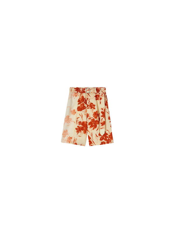 Jil Sander Shorts Floral Rust-Cream