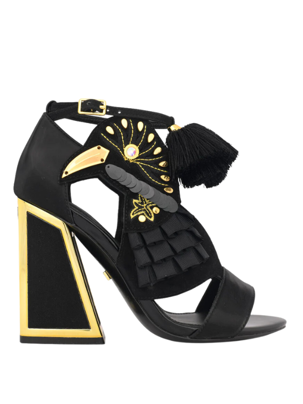 Kat Maconie Heel Aya Black-Gold