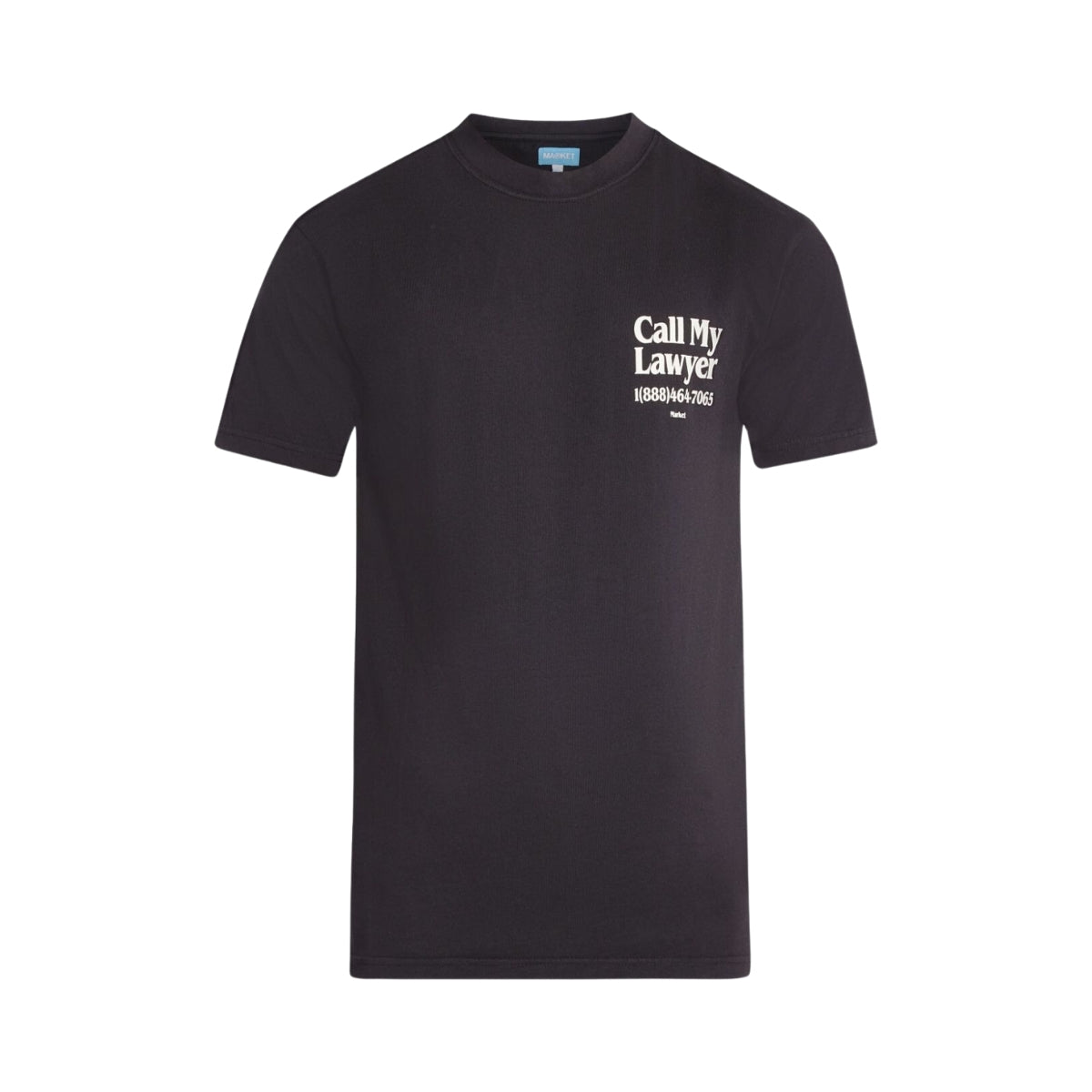 Market T-Shirt Call My Lawyer Washed Black
