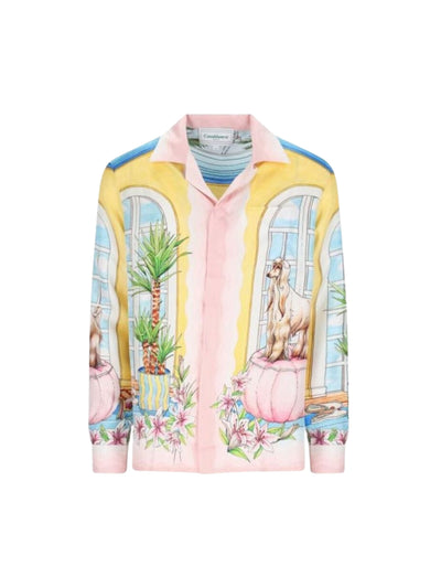 Casablanca Shirt Cuban Collar Appartement Dans Les Airs Multi