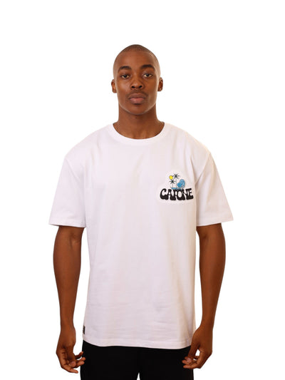 Capone T-Shirt Island Life Embossed White