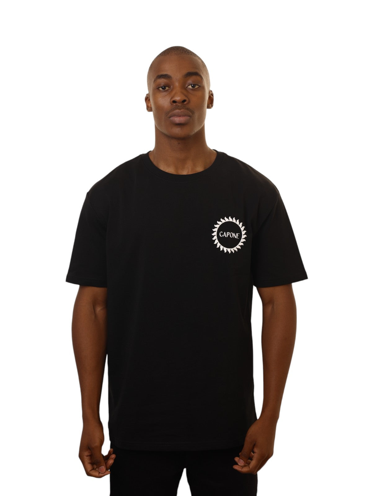 Capone T-Shirt Capone Map Embossed Black