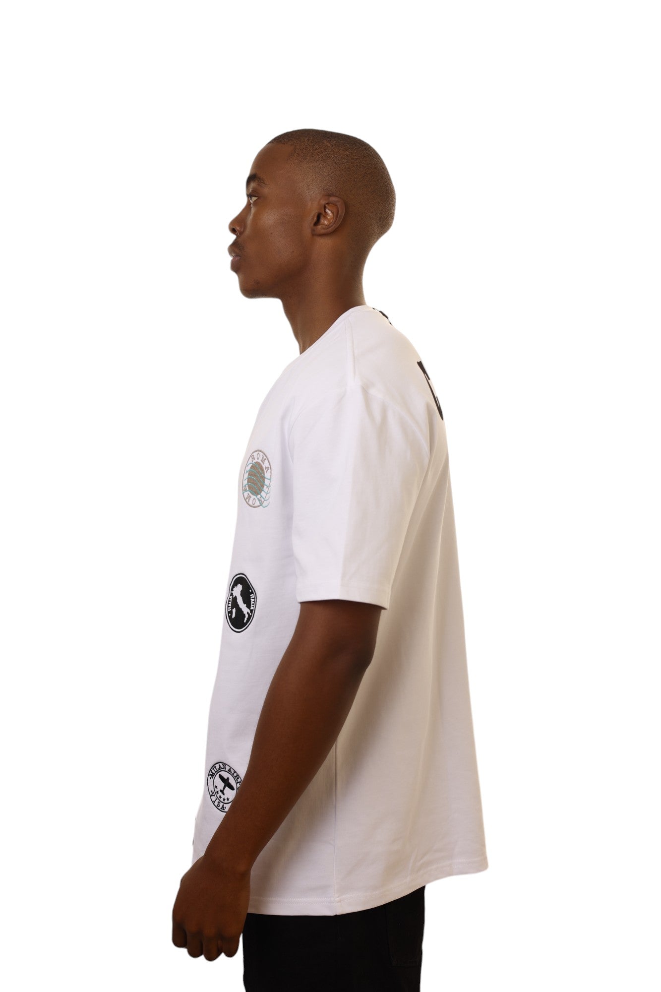 Capone T-Shirt Embossed  Stamps White