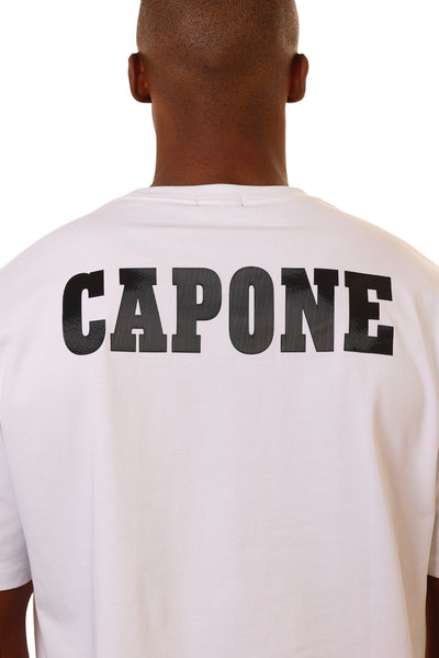 Capone T-Shirt Embossed  Stamps White