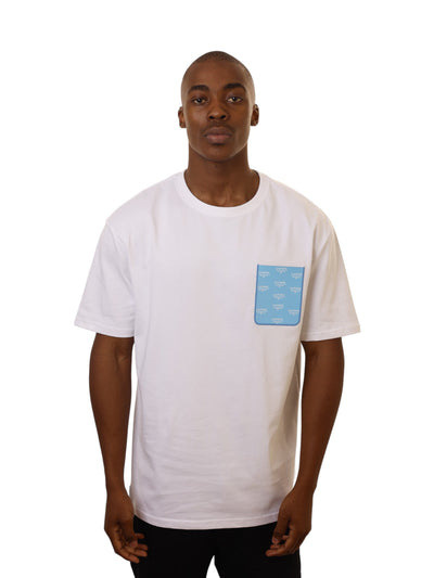 Capone T-Shirt Leather Patch White