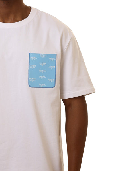 Capone T-Shirt Leather Patch White