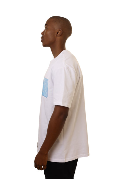 Capone T-Shirt Leather Patch White