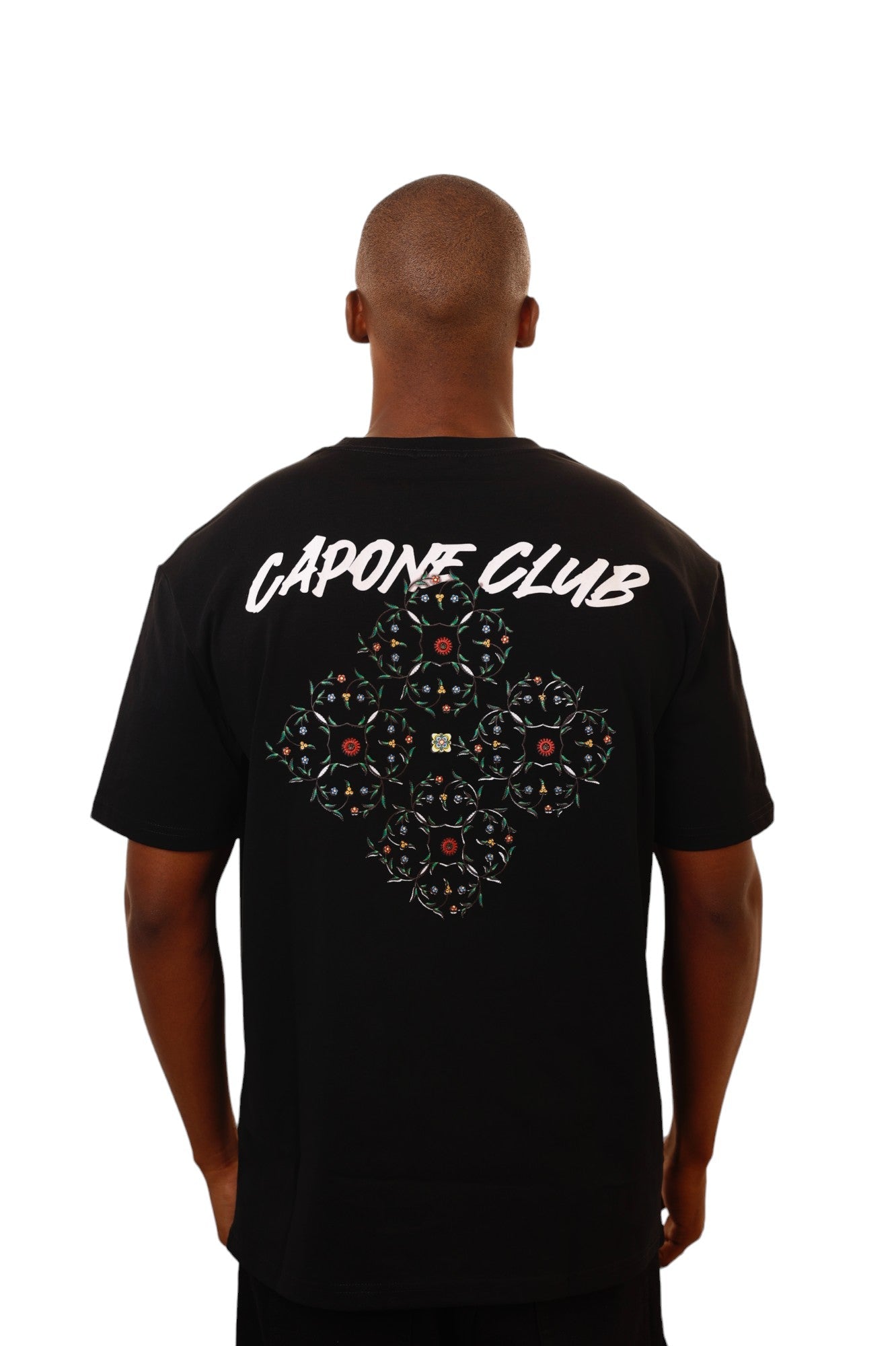 Capone T-Shirt Capone Club Flower Black